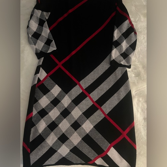 Nina Leonard plaid sweater dress - Picture 3 of 6